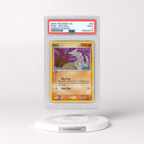 2005 Pokémon EX Unseen Forces #65 Onix - Reverse Foil (PSA 9 MINT)