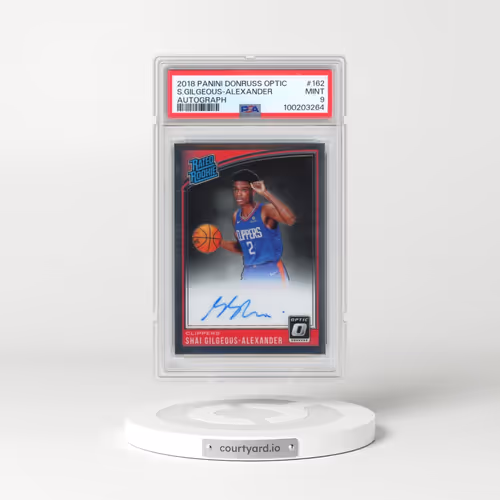 2018 Panini Donruss Optic #162 Shai Gilgeous-Alexander - Autograph (PSA 9 MINT)