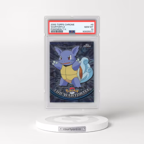 2000 Topps Chrome Pokémon T.V. #8 Wartortle (PSA 10 GEM MINT)