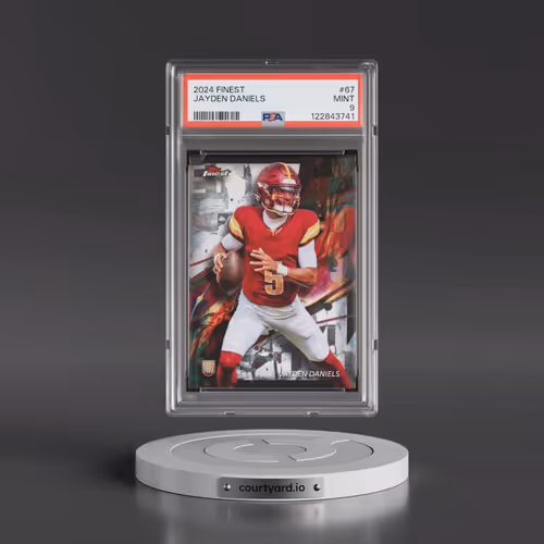 2024 Topps Finest #67 Jayden Daniels (PSA 9 MINT)