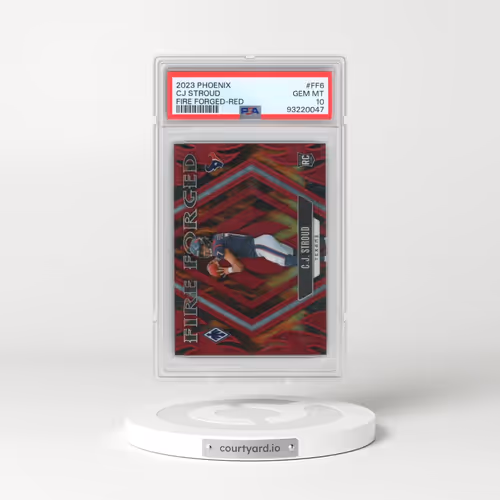 2023 Panini Phoenix Fire Forged #FF6 CJ Stroud - Red (PSA 10 GEM MINT)