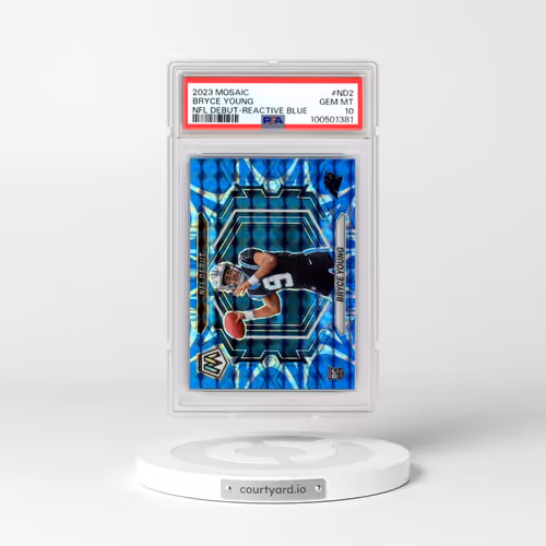 2023 Panini Mosaic NFL Debut #ND2 Bryce Young - Reactive Blue (PSA 10 GEM MINT)