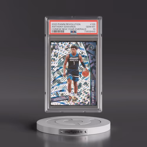 2020 Panini Revolution #125 Anthony Edwards - Chinese New Year-Emerald (PSA 10 GEM MINT)