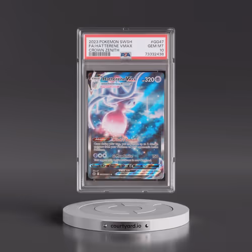 2023 Pokémon Sword and Shield Crown Zenith #GG47 Hatterene Vmax - Full Art (PSA 10 GEM MINT)