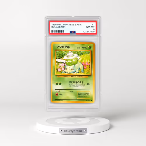 1996 Pokémon Basic #1 Bulbasaur (PSA 8 NM-MT)