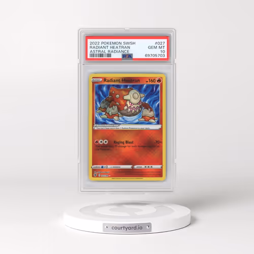 2022 Pokémon Sword & Shield Astral Radiance #027 Radiant Heatran - Holo (PSA 10 GEM MINT)