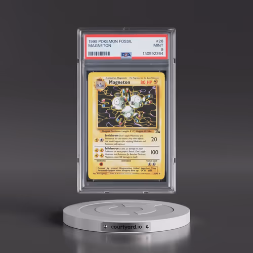 1999 Pokémon Fossil #26 Magneton (PSA 9 MINT)