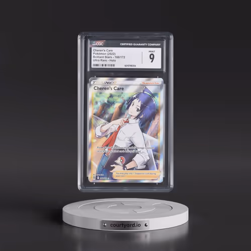 2022 Brilliant Stars #168/172 Cheren's Care - Ultra Rare Holo (CGC 9 MINT)