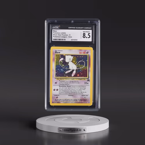 1999 Black Star Promos #9 Mew - Pokémon League (Holo) (CGC 8.5 NM-MT+)