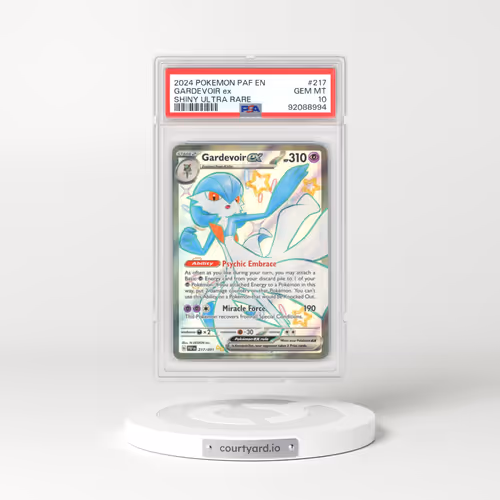 2024 Pokémon Paf EN-Paldean Fates #217 Gardevoir EX - Holo Shiny Ultra Rare (PSA 10 GEM MINT)