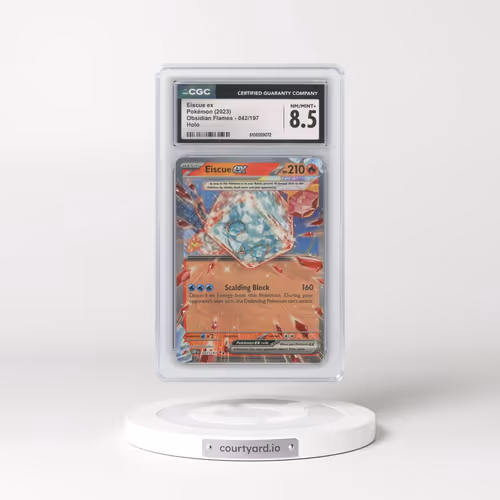 2023 Obsidian Flames - OBF EN #042/197 Eiscue ex - Holo (CGC 8.5 NM-MT+)