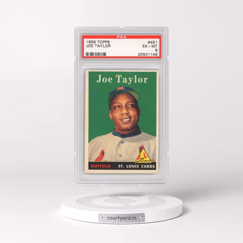 1958 Topps #451 Joe Taylor (PSA 6 EX-MT)