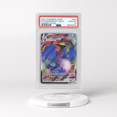 2021 Pokémon Sword & Shield Shining Fates #055 Cramorant Vmax - Full Art (PSA 10 GEM MINT)