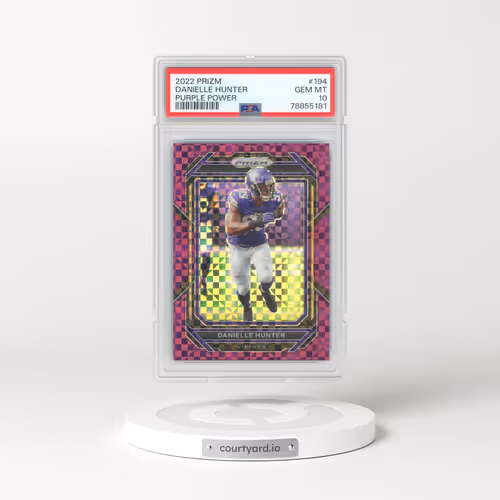 2022 Panini Prizm #194 Danielle Hunter - Purple Power (PSA 10 GEM MINT)
