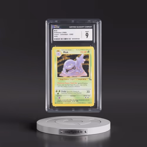 1999 Fossil #13/62 Muk - Galaxy Star Holo (CGC 9 MINT)