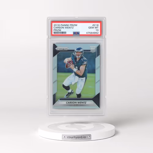 2016 Panini Prizm #218 Carson Wentz - Prizm (PSA 10 GEM MINT)