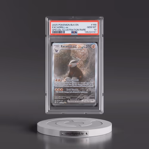 2025 Pokémon Blk EN-Black Bolt #168 Excadrill EX - Holo Special Illustration Rare (PSA 10 GEM MINT)