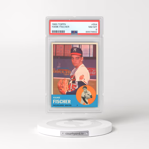 1963 Topps #554 Hank Fischer (PSA 8 NM-MT)