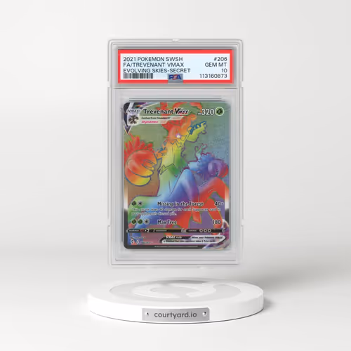 2021 Pokémon Sword & Shield Evolving Skies #206 Trevenant Vmax - Full Art Secret (PSA 10 GEM MINT)