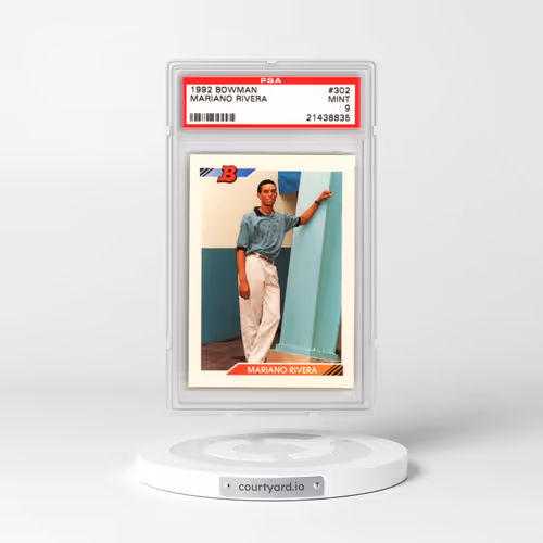 1992 Bowman #302 Mariano Rivera (PSA 9 MINT)