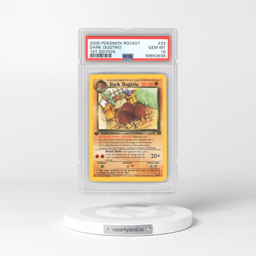 2000 Pokémon Rocket #23 Dark Dugtrio - 1st Edition (PSA 10 GEM MINT)