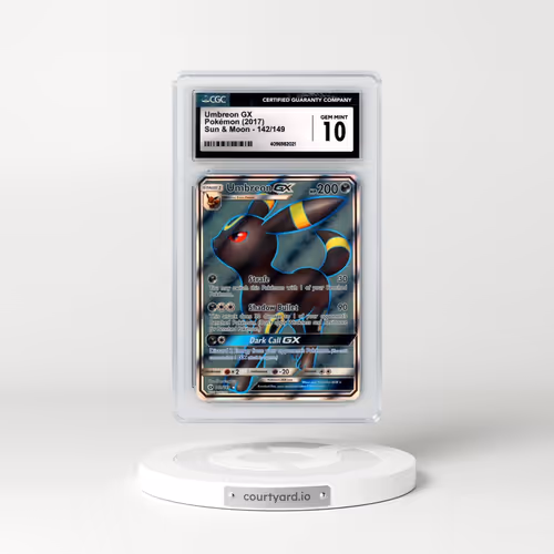 2017 Sun & Moon #142/149 Umbreon GX - Holo (CGC 10 GEM MINT)