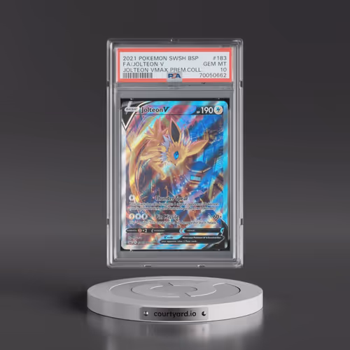 2021 Pokémon Swsh Black Star Promo #183 Jolteon V - Holo Full Art Jolteon Vmax Premium Collection (P