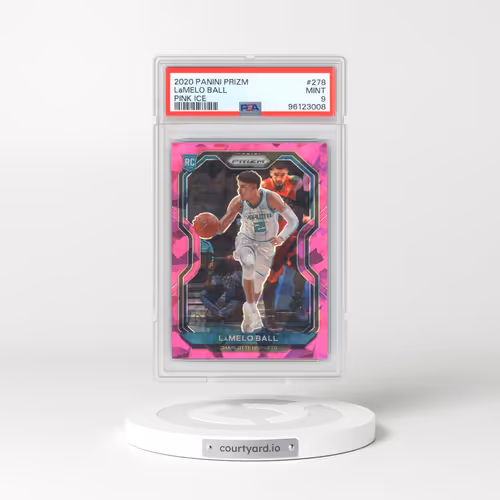 2020 Panini Prizm #278 LaMelo Ball - Pink Ice (PSA 9 MINT)
