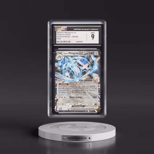 2025 Pokémon Dri EN-Destined Rivals #145 Steven's Metagross EX - Holo (CGC 9 MINT)