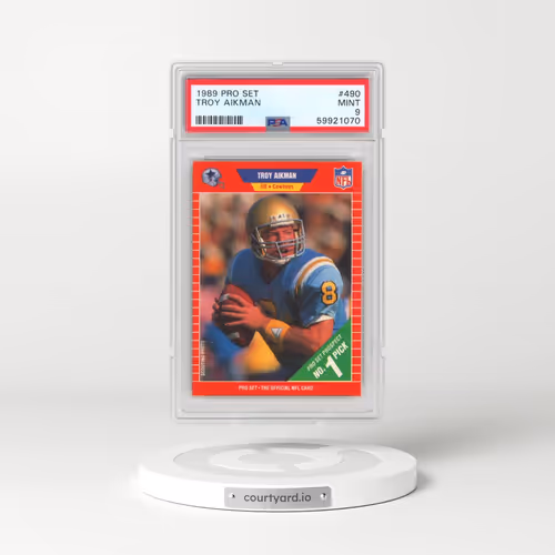 1989 Pro Set #490 Troy Aikman (PSA 9 MINT)