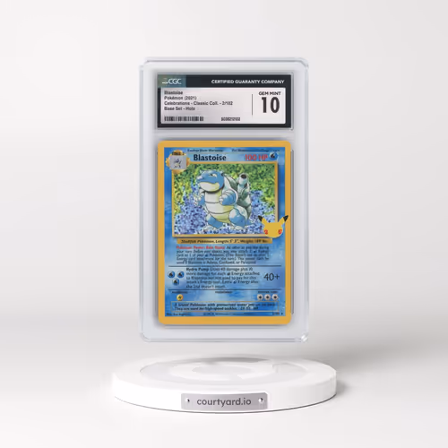 2021 Celebrations - Classic Collection #2/102 Blastoise - Base Set Holo (CGC 10 GEM MINT)