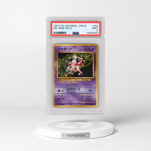 1997 Pokémon Jungle #122 Mr. Mime - Holo (PSA 9 MINT)