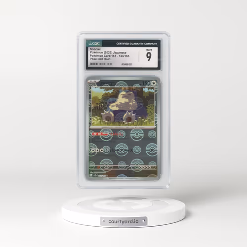 2023 Pokémon Card 151 #143/165 Snorlax - Reverse Holo Poké Ball (CGC 9 MINT)
