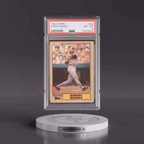 1987 Topps #320 Barry Bonds (PSA 8 NM-MT)