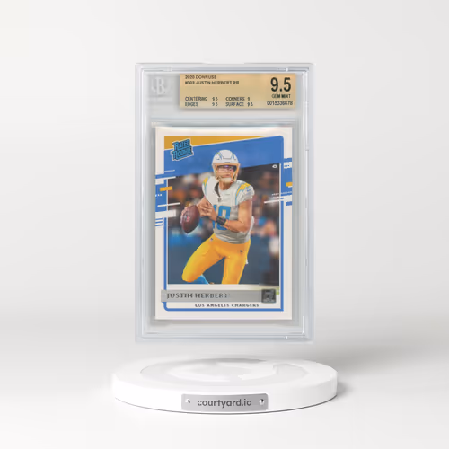 2020 Panini Donruss #303 Justin Herbert (BGS 9.5 GEM MINT)