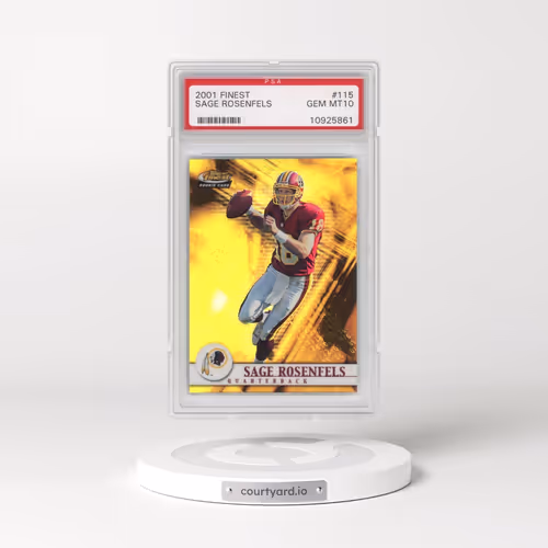 2001 Finest #115 Sage Rosenfels (PSA 10 GEM MINT)