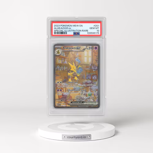 2023 Pokémon Mew EN-151 #201 Alakazam EX - Holo Special Illustration Rare (PSA 10 GEM MINT)