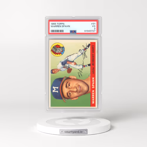 1955 Topps #31 Warren Spahn (PSA 3 VG)