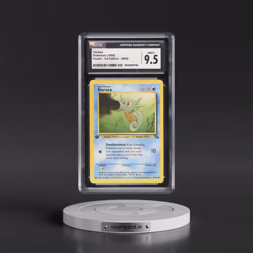 1999 Fossil #49/62 Horsea - 1st Edition 1st Edition (CGC 9.5 MINT+)
