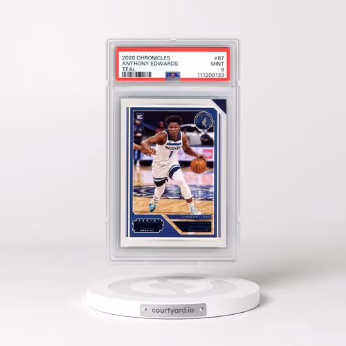 2020 Panini Chronicles #87 Anthony Edwards - Teal (PSA 9 MINT)