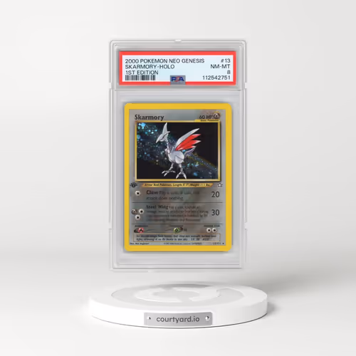 2000 Pokémon Neo Genesis #13 Skarmory - 1st Edition Holo (PSA 8 NM-MT)