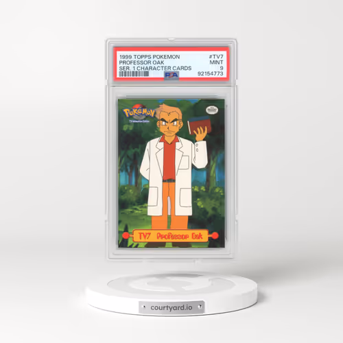 1999 Topps Pokémon Series 1 Character Cards #TV7 Professor Oak (PSA 9 MINT)