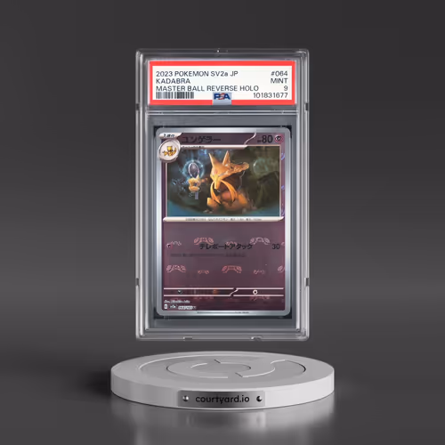 2023 Pokémon Sv2a-Pokemon 151 #064 Kadabra - Reverse Holo Master Ball (PSA 9 MINT)