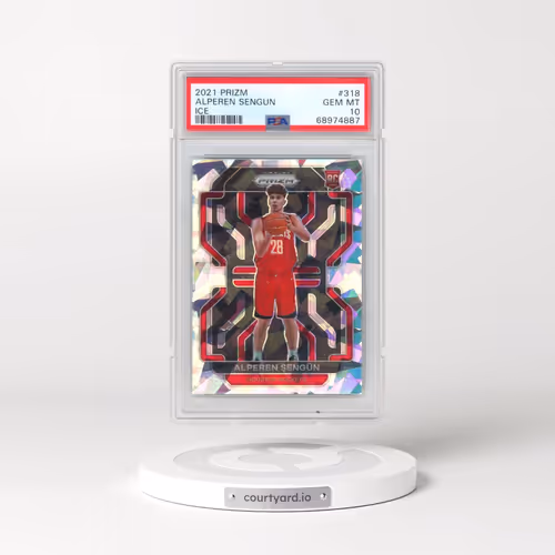 2021 Panini Prizm #318 Alperen Sengun - Ice (PSA 10 GEM MINT)