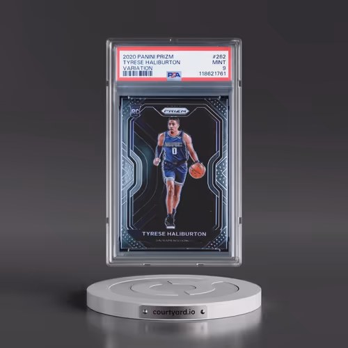 2020 Panini Prizm #262 Tyrese Haliburton - Variation (PSA 9 MINT)