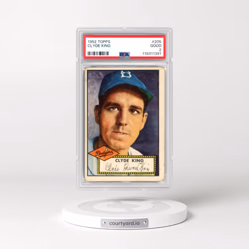 1952 Topps #205 Clyde King (PSA 2 GOOD)