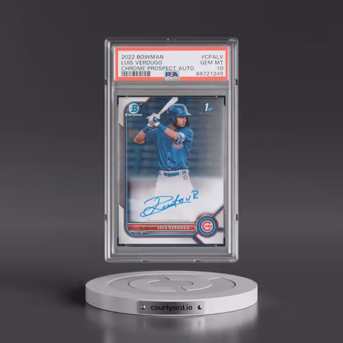 2022 Bowman Chrome Prospect Autographs #CPALV Luis Verdugo (PSA 10 GEM MINT)