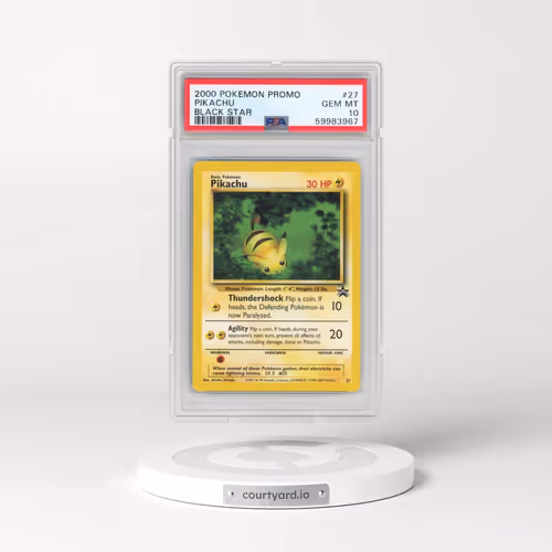2000 Pokémon Promo Black Star #27 Pikachu (PSA 10 GEM MINT)