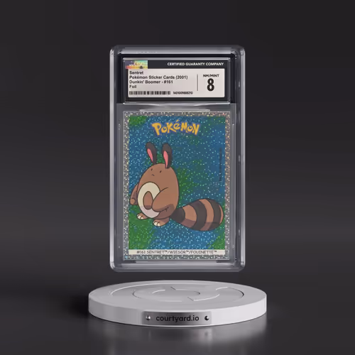 1999 Pokémon Sticker Cards (Dunkin' Boomer) - English #161 Sentret - Foil (CGC 8 NM-MT)