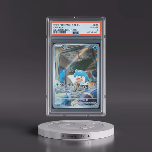 2023 Pokémon Pal EN-Paldea Evolved #206 Quaxly - Illustration Rare (PSA 8 NM-MT)